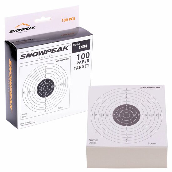Snowpeak 1T schietkaarten 14 x 14 cm 100 stuks